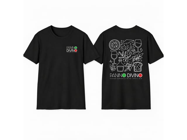 Panino Divino Logo Shirt Black.