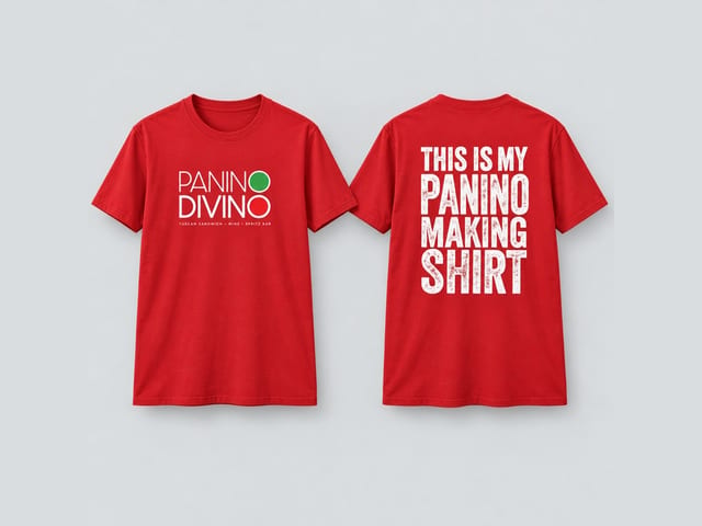Panino Making Shirt Red.